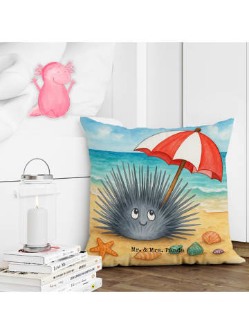 Mr. & Mrs. Panda Deko Kissen Seeigel Design ohne Spruch in Weiß