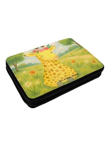 Mr. & Mrs. Panda Mäppchen Giraffe Blumenkranz Design ohne Spruch in Weiß