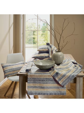 Erwin Müller Jacquard, Baumwollmischung, Gewebt Tischläufer in schwarz-beige