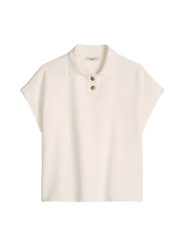 Marc O'Polo DENIM Ärmelloses Poloshirt wide in Silky White