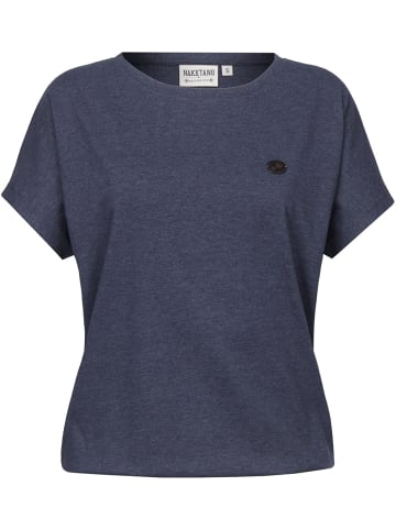 naketano T-Shirt "Schnella Baustella" in Blau