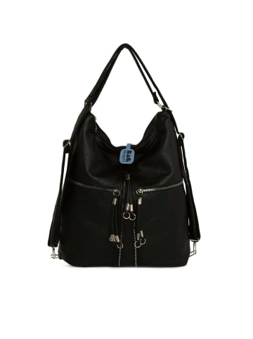 BAGmori Schultertasche in Schwarz