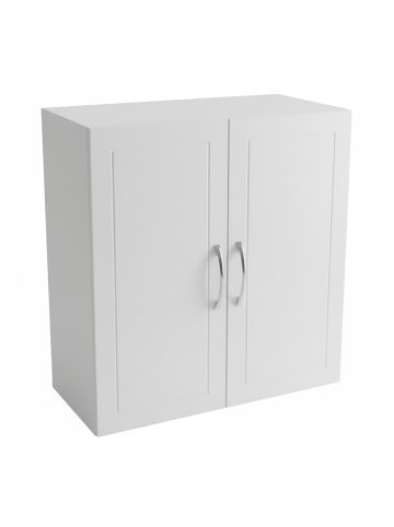 relaxdays Hängeschrank in Weiß - (B)60 x (H)60 x (T)30 cm