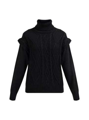 DreiMaster Vintage Damen Strickpullover in SCHWARZ