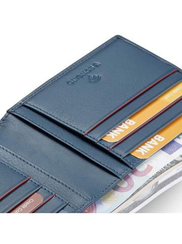 Roncato Detroit Geldbörse RFID Schutz Leder 12.5 cm in denim