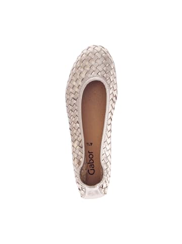 Gabor Ballerinas in Gold