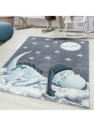 Kinder Teppich Bianca in Blau