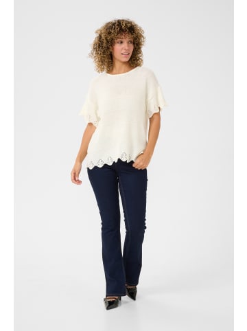Cream Strickpullover CRLoraine Straight fit in Snow White