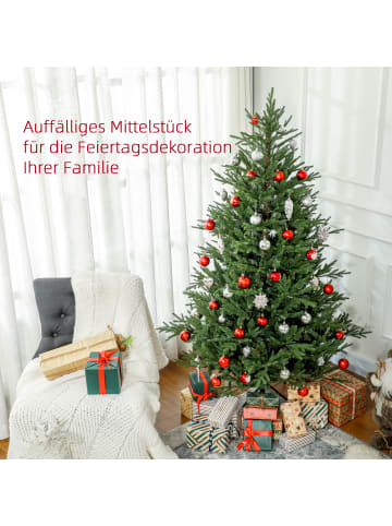 HOMCOM Weihnachtsbaum-95L x 95B x 150H cm-Grün