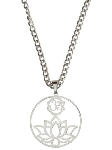 Saraswati Design Nonbook - Halskette "Om Lotus" Edelstahl