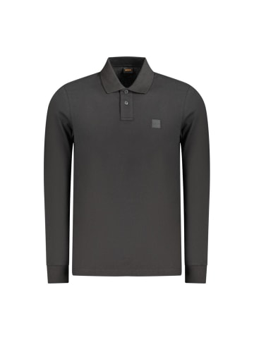 Hugo Boss Schwarz Baumwolle Herren Polo Hemd