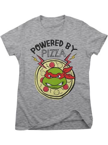 Teenage Mutant Ninja Turtles Shirt "Powered By Pizza Girly Tee" in Grau