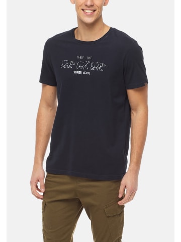 ragwear T-Shirt 'Rezy Organic' in dunkelblau