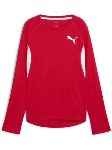 Puma T-Shirt "W CROSS THE LINE Longsleeve 3.0" in Rot