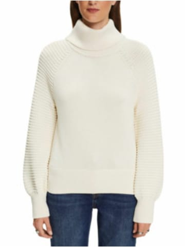 ESPRIT Rollkragenpullover für Damen in weiß in weiß