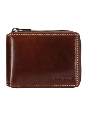 Jekyll & Hide Norwegian Geldbörse RFID Schutz Leder 12 cm in mocha