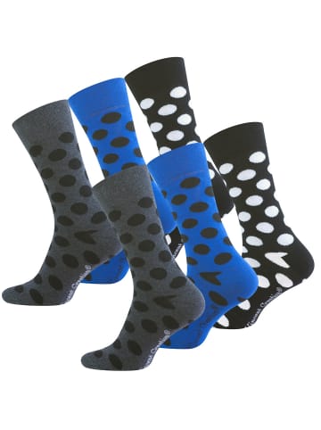 Vincent Creation® Casual Socken "DOTS" 6 Paar in Bunt