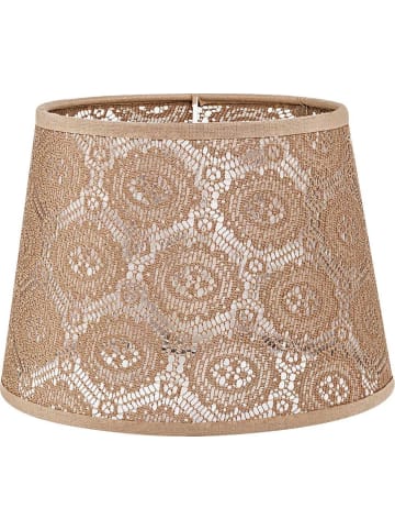Licht-Erlebnisse Lampenschirm Ø 19.5 x (H)14 cm in Cappuccino