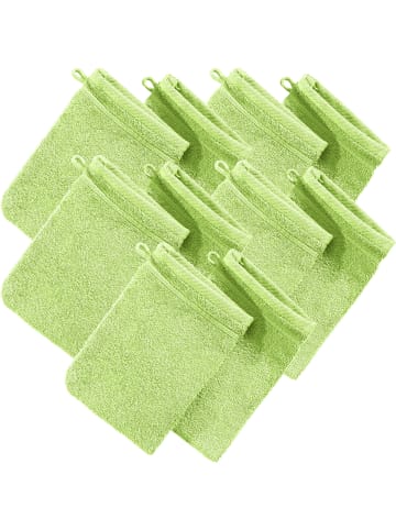 Erwin Müller Frottier Waschhandschuh 10er-Pack Heidelberg in hellgrün