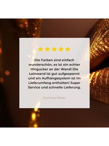 MuchoWow Leinwand bilder Goldenes Gesicht (BxH)