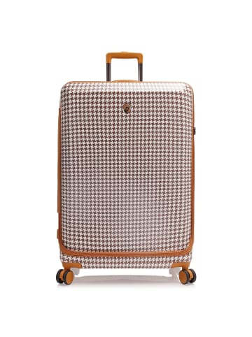 Heys EZ Fashion 4 Rollen Trolley L 76 cm mit Dehnfalte in brown houndstooth
