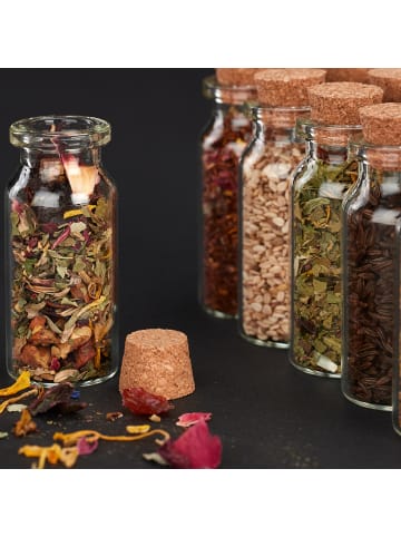 relaxdays 240x Glasfläschchen in Transparent