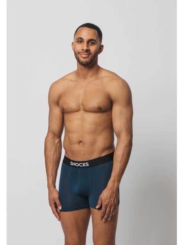 SNOCKS Boxershorts aus Modal Blau 3 Stück