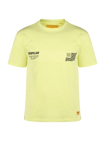 Caterpillar T-Shirt Caterpillar B-W Flag in gelb / schwarz