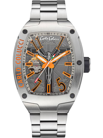 Carlo Colucci Dreizeiger Automatik Dongilli in Silber