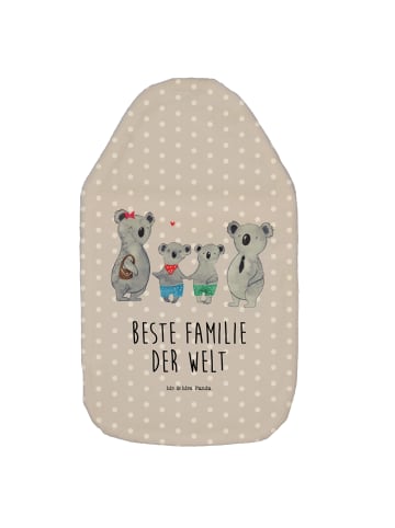 Mr. & Mrs. Panda Wärmflasche Koala Familie zwei mit Spruch in Grau Pastell