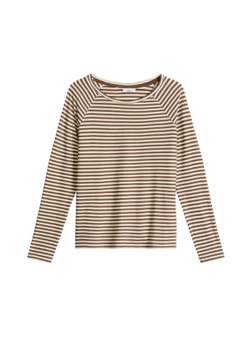 Marc O'Polo DENIM Gestreiftes Longsleeve relaxed in Dark Brown