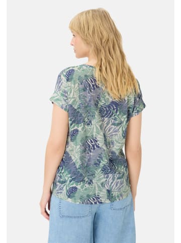 Camel Active T-Shirt mit Rundhalsausschnitt in Jade AOP