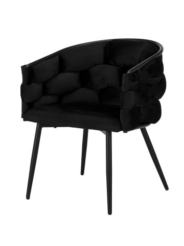 home24 Armlehnenstuhl OMAK in Schwarz