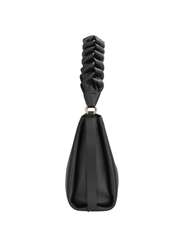 COCCINELLE Boheme Grana Double - Schultertasche S 30 cm (sandshe/seagras) in noir/cognac