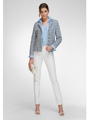 Basler Blazer cotton in JEAN BLUE/MULTICOLOUR