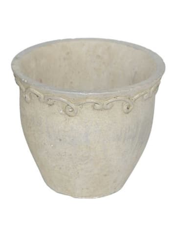 AltoBelli Blumentopf SAVONA Zement Beige Grau 13x11 cm