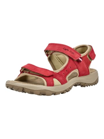 Imac Sandalen in Rot/Beige