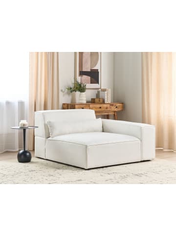 Beliani Sofaelement HELLNAR in Weiß - (W) 131 x (H) 70 x (L) 126 cm linksseitig