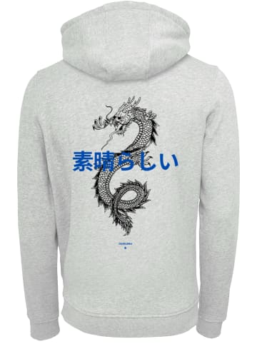 F4NT4STIC Hoodie Dragon lila in grau meliert