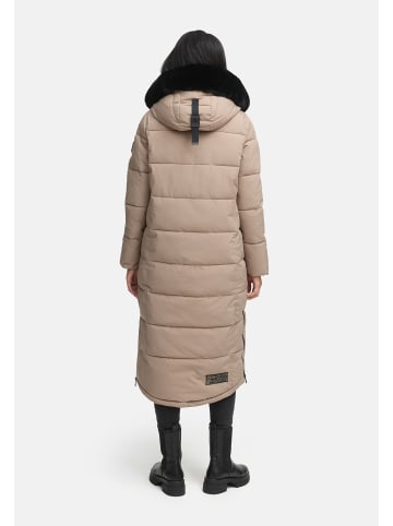 Navahoo Winterjacke Navahoo Knuddelfee Damen Parka B990 in Taupe Grey