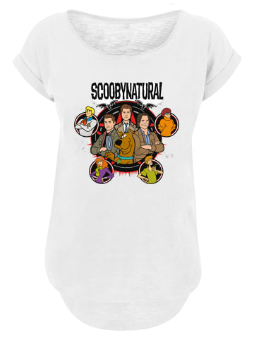 F4NT4STIC Long Cut T-Shirt Long Cut T-Shirt 'Scooby Doo Boys Characters Star' in weiß