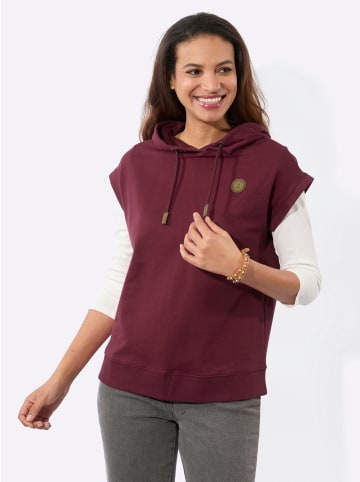 WITT WEIDEN Kapuzen-Shirt in bordeaux