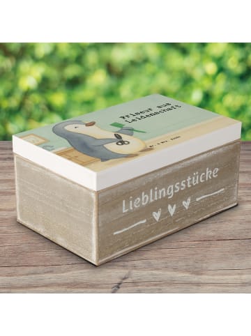 Mr. & Mrs. Panda Aufbewahrungsbox Friseur Leidenschaft Design mi... in Weiß