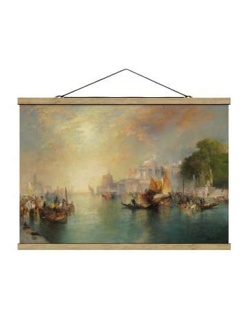 WALLART Stoffbild - Thomas Moran - Arabian Nights Fantasy in Petrol