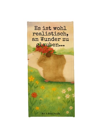 Mr. & Mrs. Panda Badehandtuch Meerschweinchen Weisheit Design mi... in Gelb Pastell