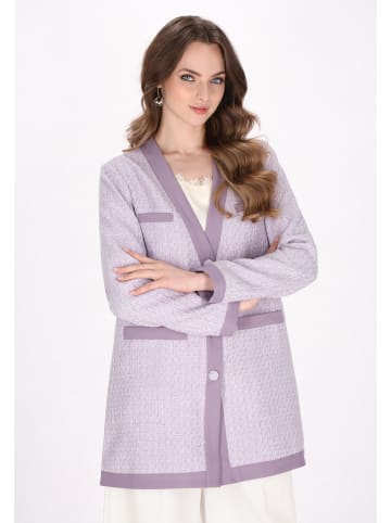 DreiMaster Women Coat in light lavender glitter