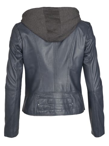 Maze Lederjacke Mico in navy