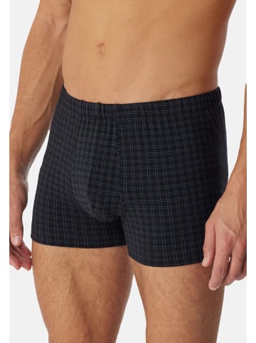 Schiesser Retro Short / Pant Cotton Casual Organic Cotton in Dunkelblau / schwarz