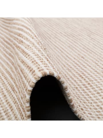 Pergamon Baumwolle Natur Kelim Teppich Sandy Modern in Beige