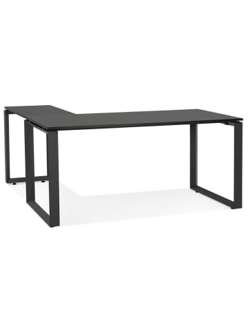 KADIMA DESIGN Eckschreibtisch 170x160 cm L-Form ergonomisch, minimalistisch in Schwarz